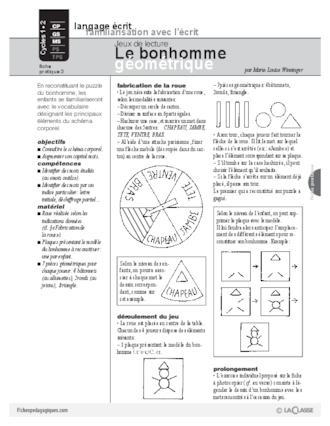 Jeux de lecture (3) / Le bonhomme géométrique