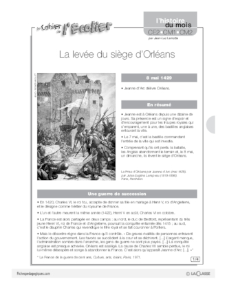 L'histoire du mois (14) /  La levée du siège d'Orléans