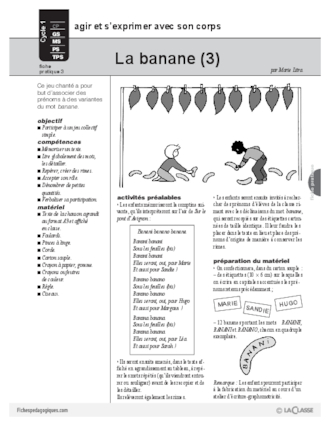 L'imagier des fruits : La banane (3)