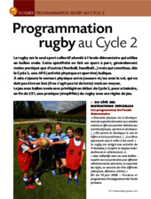 Programmation rugby (cycle 2)