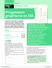 Progression graphisme en MS