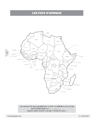 Projet d'écriture CE1 : L'Afrique (2) / Découverte de l'Afrique
