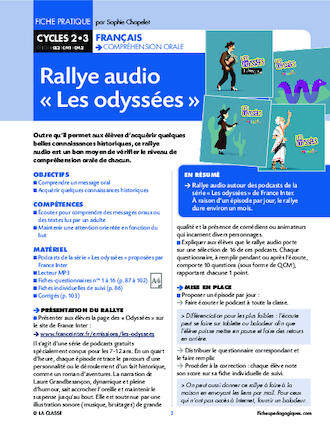 Rallye audio « Les odyssées »