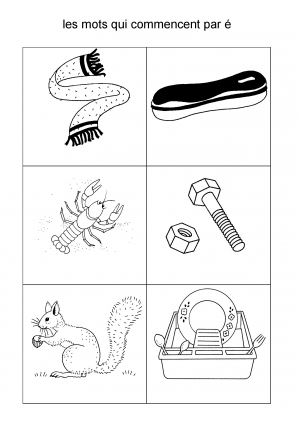 les mots qui commencent par é