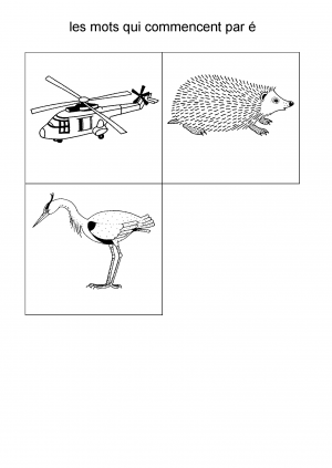 les mots qui commencent par é