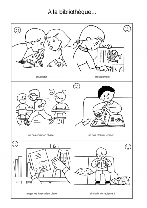 A la bibliothèque...