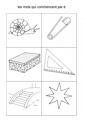 les mots qui commencent par é