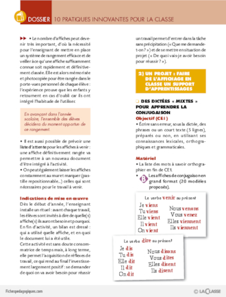 10 pratiques innovantes pour la classe / L'affichage en classe