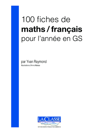 100 fiches de maths français GS. L'automne