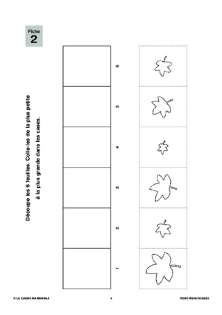 100 fiches de maths français GS. L'automne