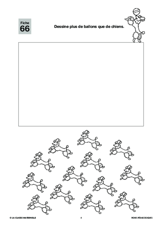 100 fiches de maths français GS. Le cirque