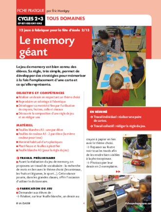 12 jeux à fabriquer pour la fête de l'école