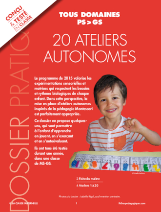 20 ateliers autonomes