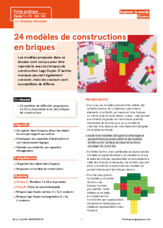 24 modèles de constructions en briques