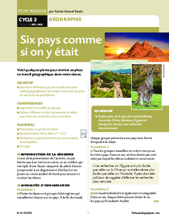 6 pays comme si on y était