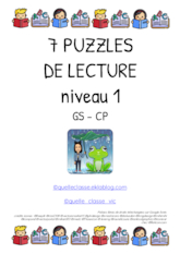 7 puzzles de lecture - Niveau 1