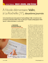 À l’école élémentaire Valin,  à La Rochelle (17), deuxième journée