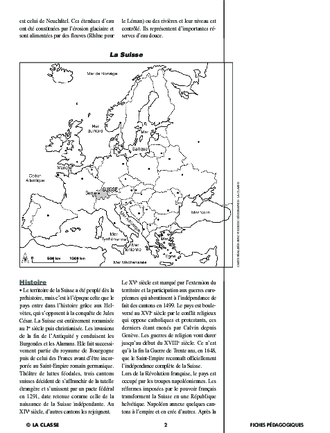 A la découverte des pays d'Europe. La Suisse