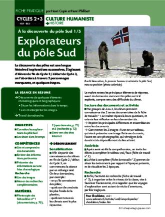 A la découverte du pôle Sud (1) / Explorateurs du pôle Sud