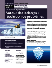 A la découverte du pôle Sud (5) / Icebergs : résolution de problèmes