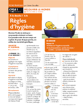 A la douche ! 5/6 Régles d'hygiène