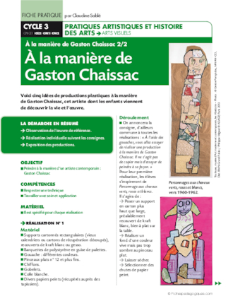 A la manière de Gaston Chaissac 2/2. A sa manière