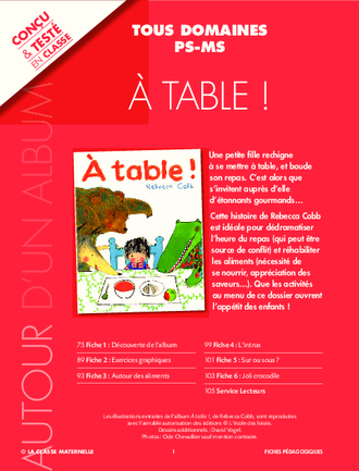 À table ! - Activités autour d'un album