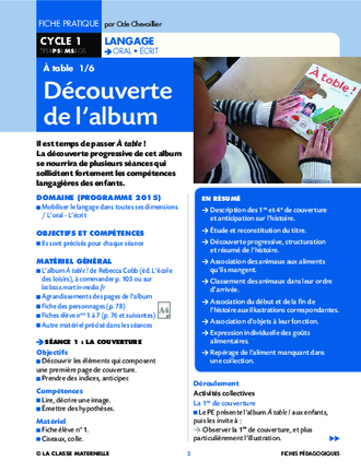 À table ! - Activités autour d'un album