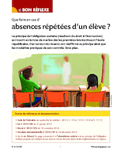 Absences répétées d'un élève : que faire ?