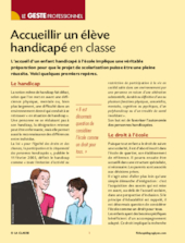 Comment accueillir un élève handicapé ?