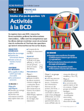 Activités à la BCD