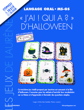 Activités autour d'Halloween Cycle 1