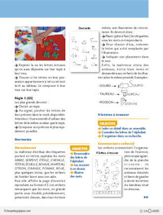 Activités autour de l'alphabet (dossier)