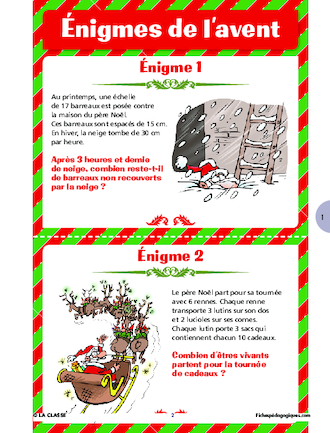 Activités autour de Noël - Cycles 2 et 3