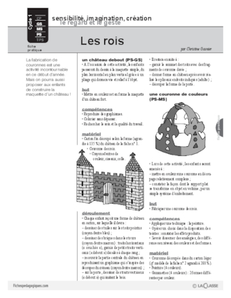 Activités autour des rois