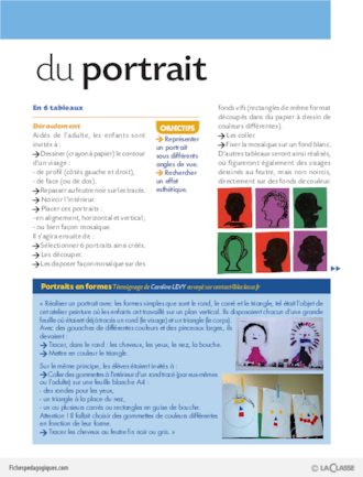 Activités autour du portrait (dossier)