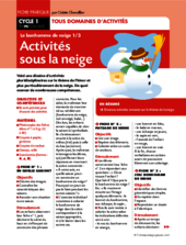 Activités sous la neige