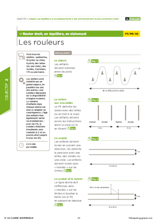 Adapter ses équilibres et ses déplacements