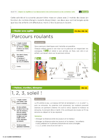 Adapter ses équilibres et ses déplacements