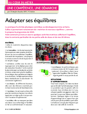 Adapter ses équilibres
