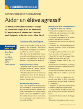 Aider un élève agressif