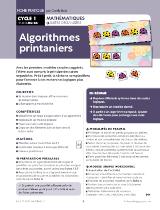 Algorithmes printaniers