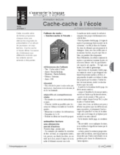 Animation lecture (1) / Cache-cache à l'école