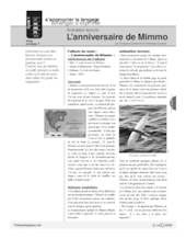 Animation lecture (7) / L'anniversaire de Mimmo