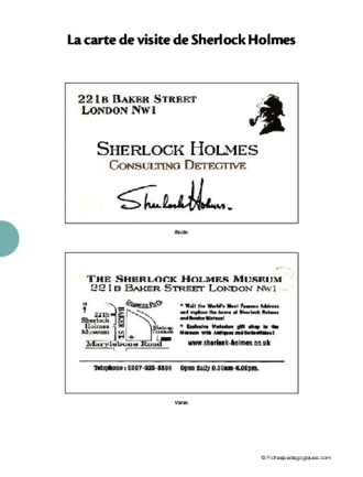Apprendre à dialoguer avec Sherlock Holmes (3)