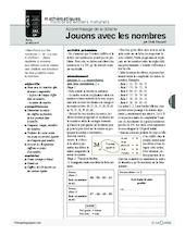 Apprentissage de la dizaine / Jouons avec les nombres