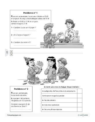 Apprentissage de la dizaine / Situations problèmes