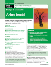 Arbre brodé