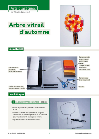 Arbre-vitrail d'automne