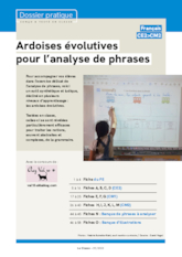 Ardoises évolutives pour l'analyse de phrases